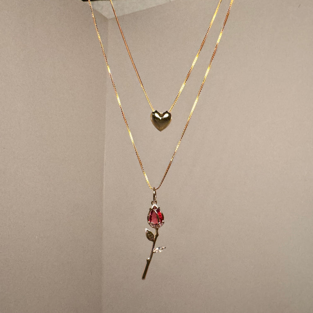 "Blooming Affection" Necklace Duo